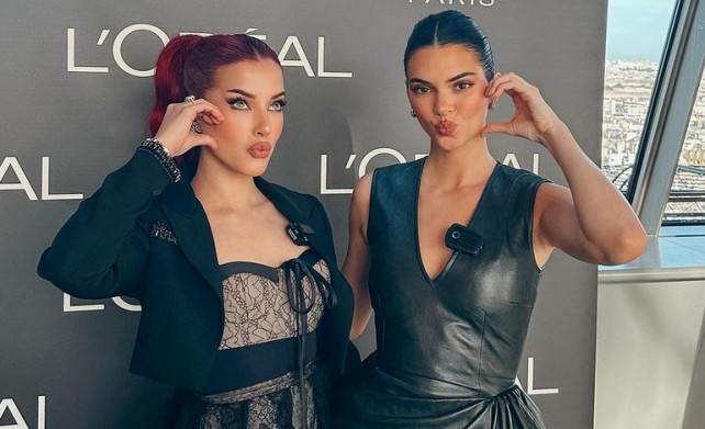 Tak Hanya Interview, Tasya Farasya Pose Duck Face Bareng Kendall Jenner